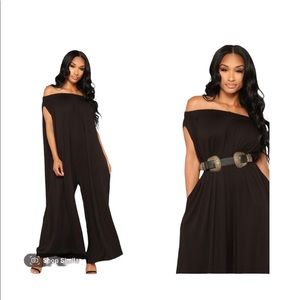 Black boho jumpsuit